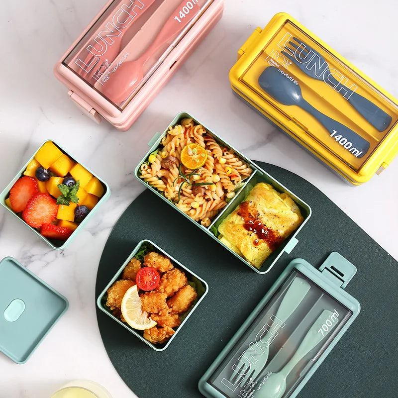 Portable 2-layers 1400ML Bento Box - Savvy Savins