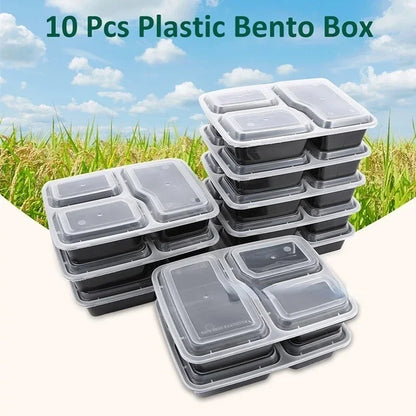 Plastic Reusable Bento Box Meal Storage - Savvy Savins