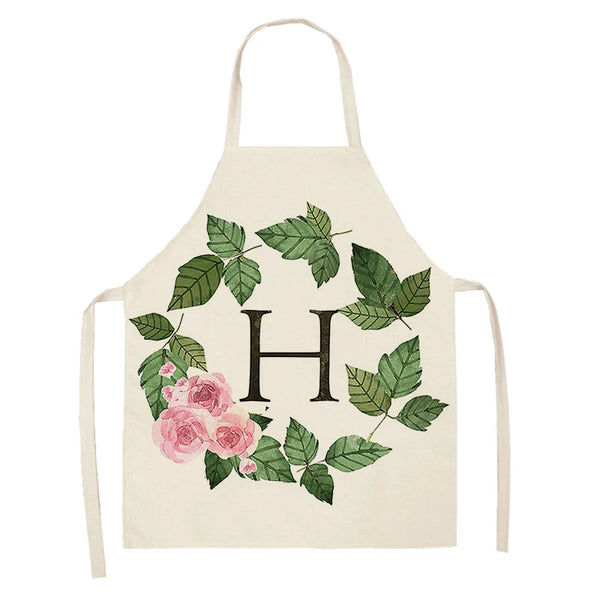 Home wreath Letter Pattern Apron