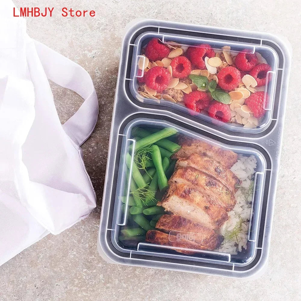 2 Compartment BPA Reusable Meal Prep Containers - Savvy Savins