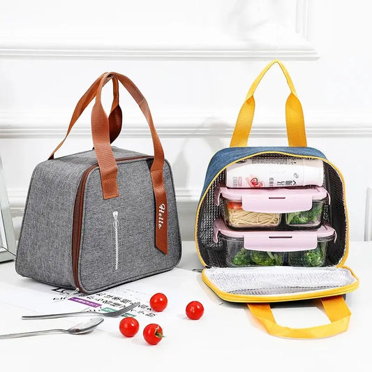 Portable  Insulated Canvas Lunch Bag - Savvy Savins